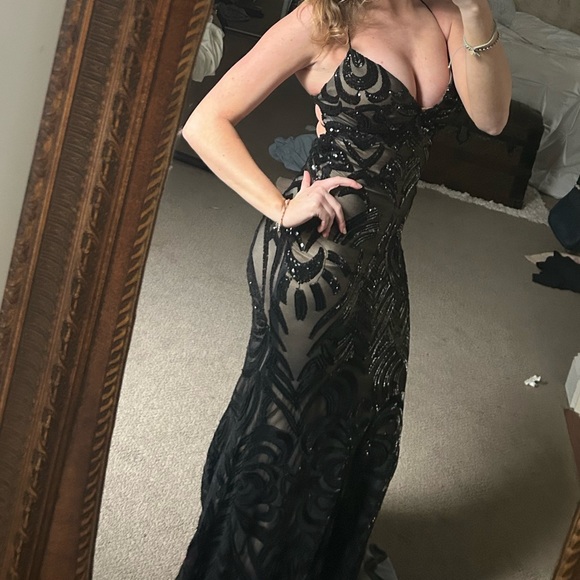 B Darlin | Dresses | B Darlin Blacknude Maxi Dress Wore Only Once